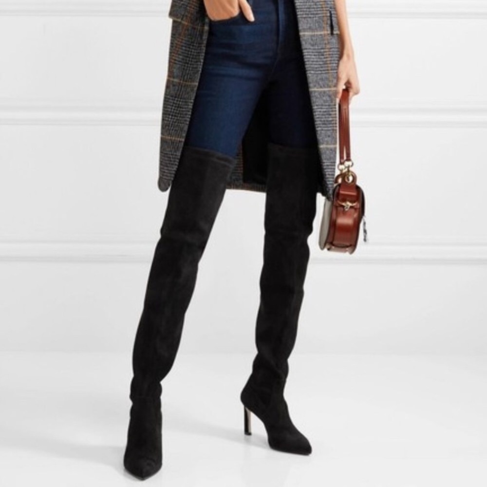 Stuart Weitzman Natalia over the knee suede boots